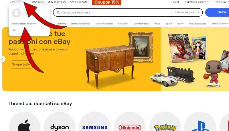 Per cancellarti da ebay tramite il computer, vai sul sito ed effettua l'accesso. poi vai sulle impostazioni account