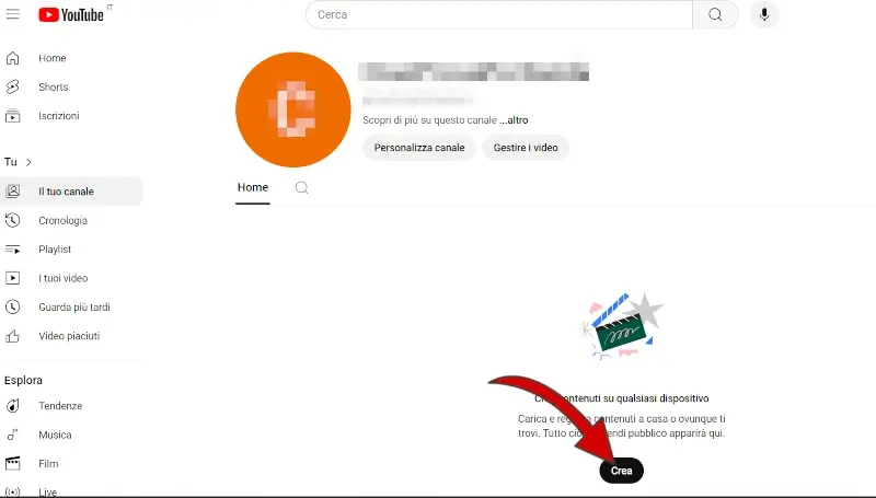 Ora che hai finito di creare il tuo canale Youtube puoi iniziare a creare e pubblicare video.