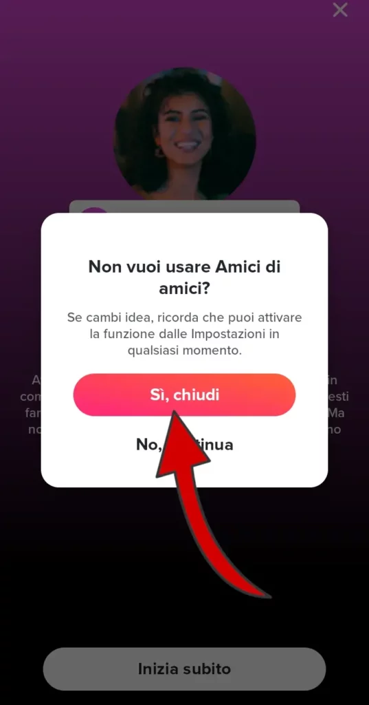 Puoi usare amici di amici per trovare nuovi collegamenti su Tinder