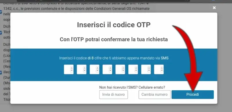 1 ricevere il codice OTP per attivare lo Spid InfoCert