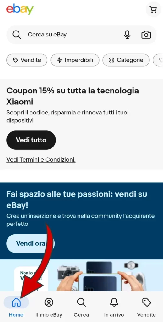 3 iscrizione da App - dalla home vedi le offerte e altre novità, e puoi ricercare articoli.