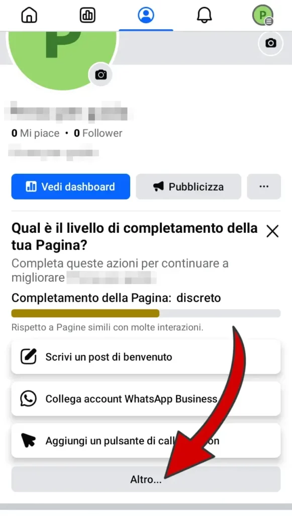 Completa la pagina seguendo le istruzioni.