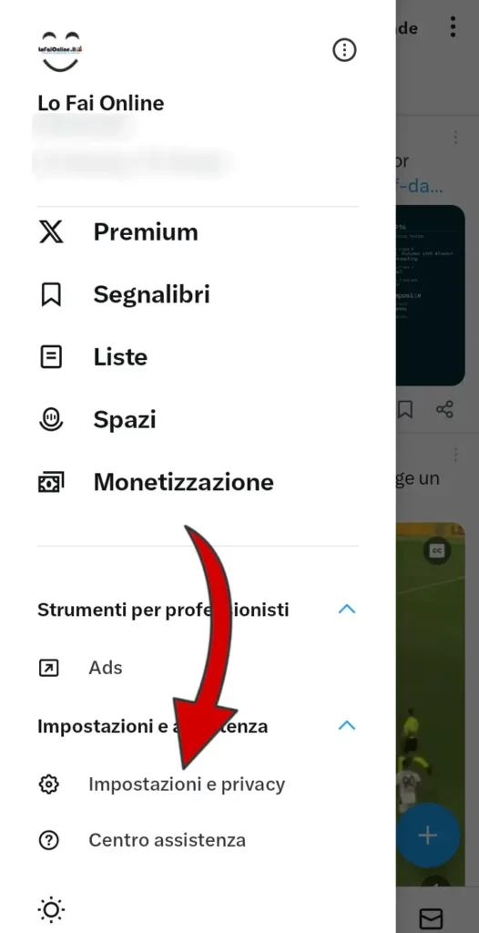 Vai sulle impostazioni e privacy per gestire ogni aspetto del tuo account Twitter.