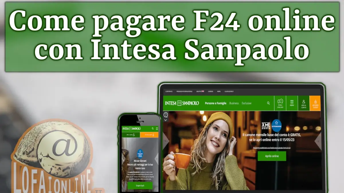 come pagare f24 online su intesa sanpaolo