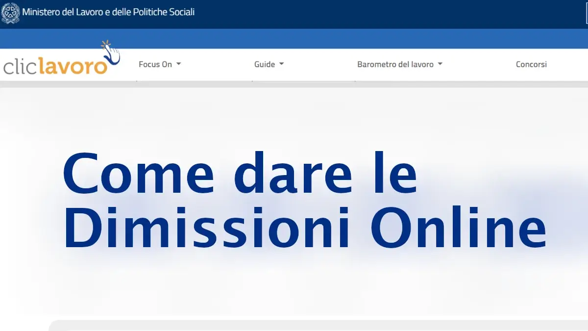 Come dare le dimissioni online da soli