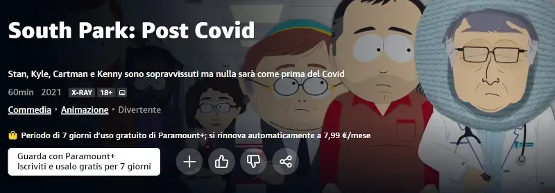 Film e Speciali di South Park su Paramount+