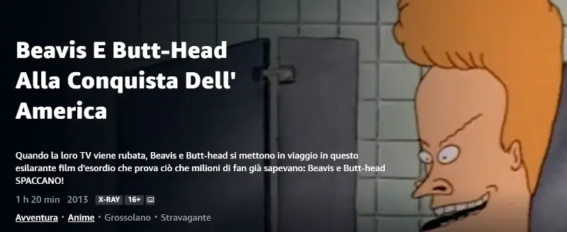 Film e Serie di Beavis and Butt Head in streaming online