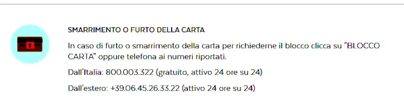 Bloccare la carta Postepay tramite i contatti telefonici di Poste Italiane