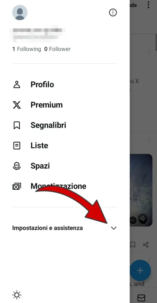 Per cancellarti da X, apri l'app o il sito, clicca sull'immagine profilo e poi su impostazioni e assistenza.