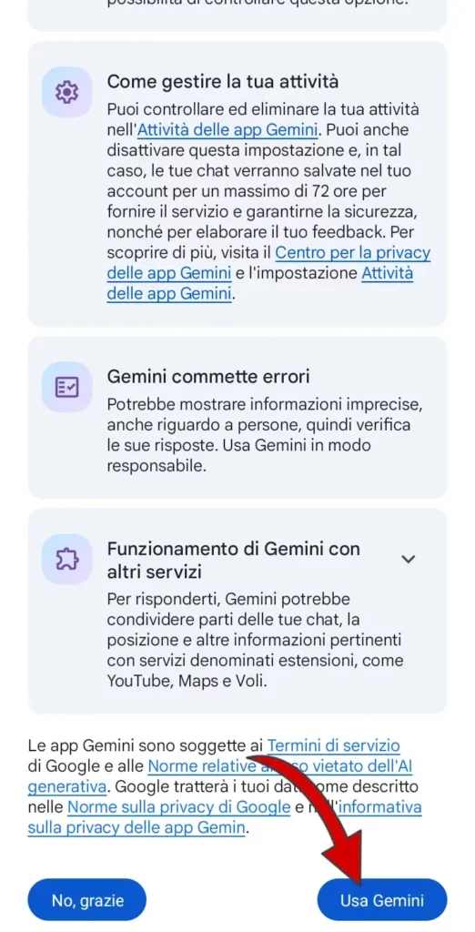 Ricorda che Gemini può commettere errori, quindi controlla bene da più fonti.